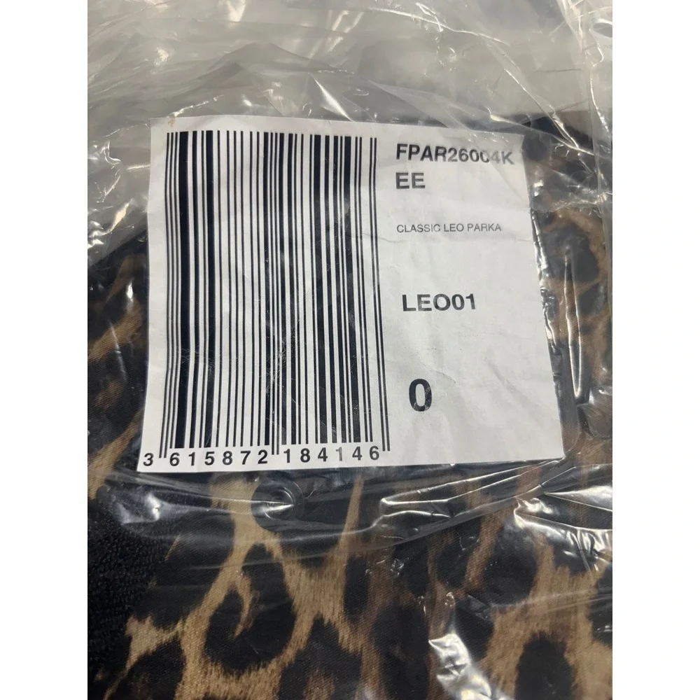 The Kooples NEW Women Leopard Print‎ Waterproof Jacket Size FR 0/US XS MSRP $475